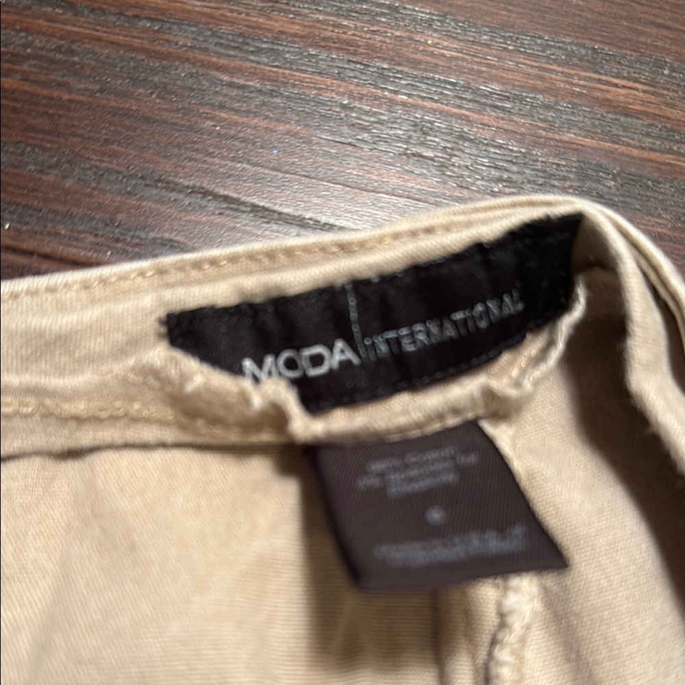 Moda international vintage tan pants size 6 - Picture 2 of 5